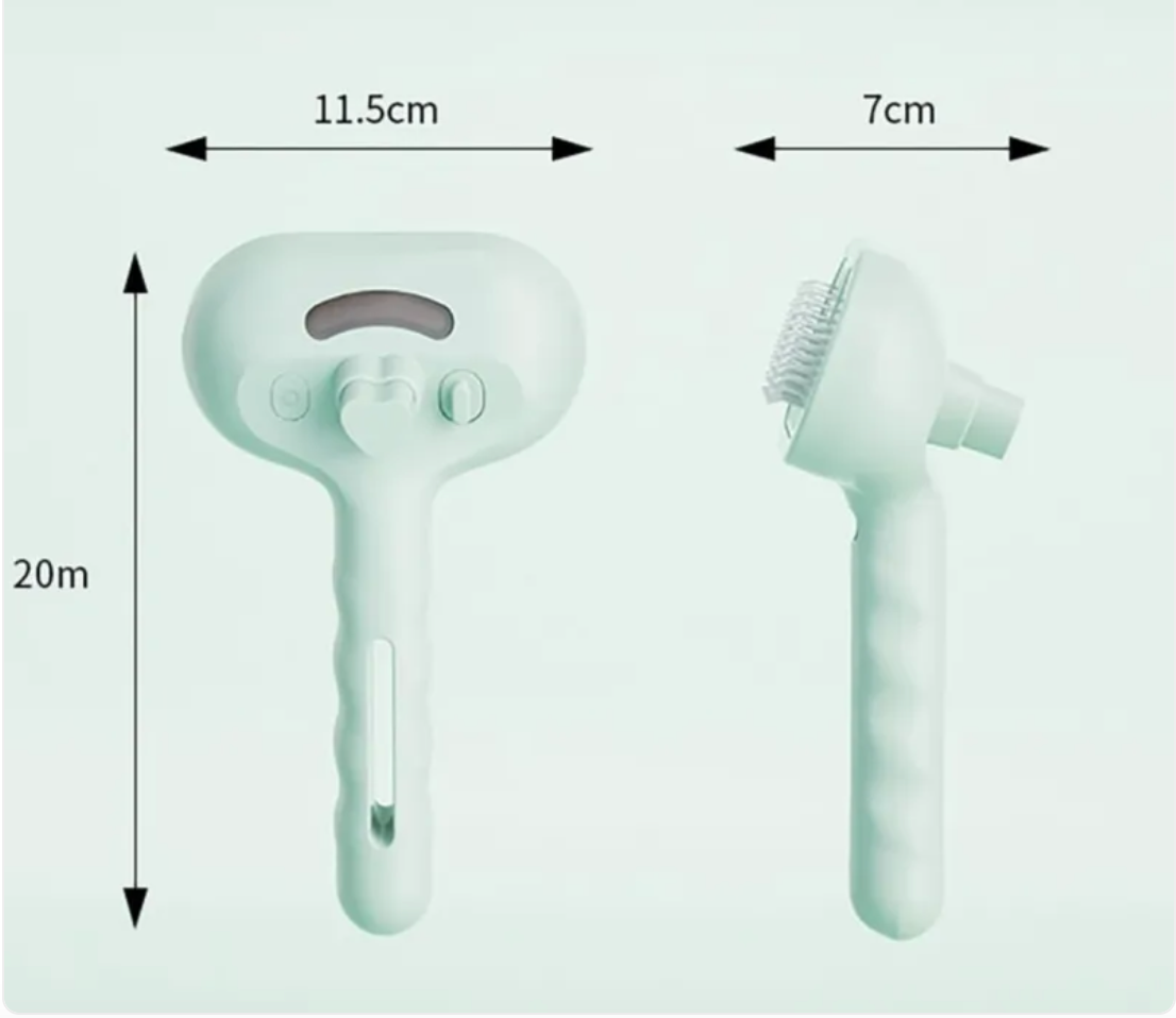 3-in-1 Self-Cleaning Steam Pet Brush