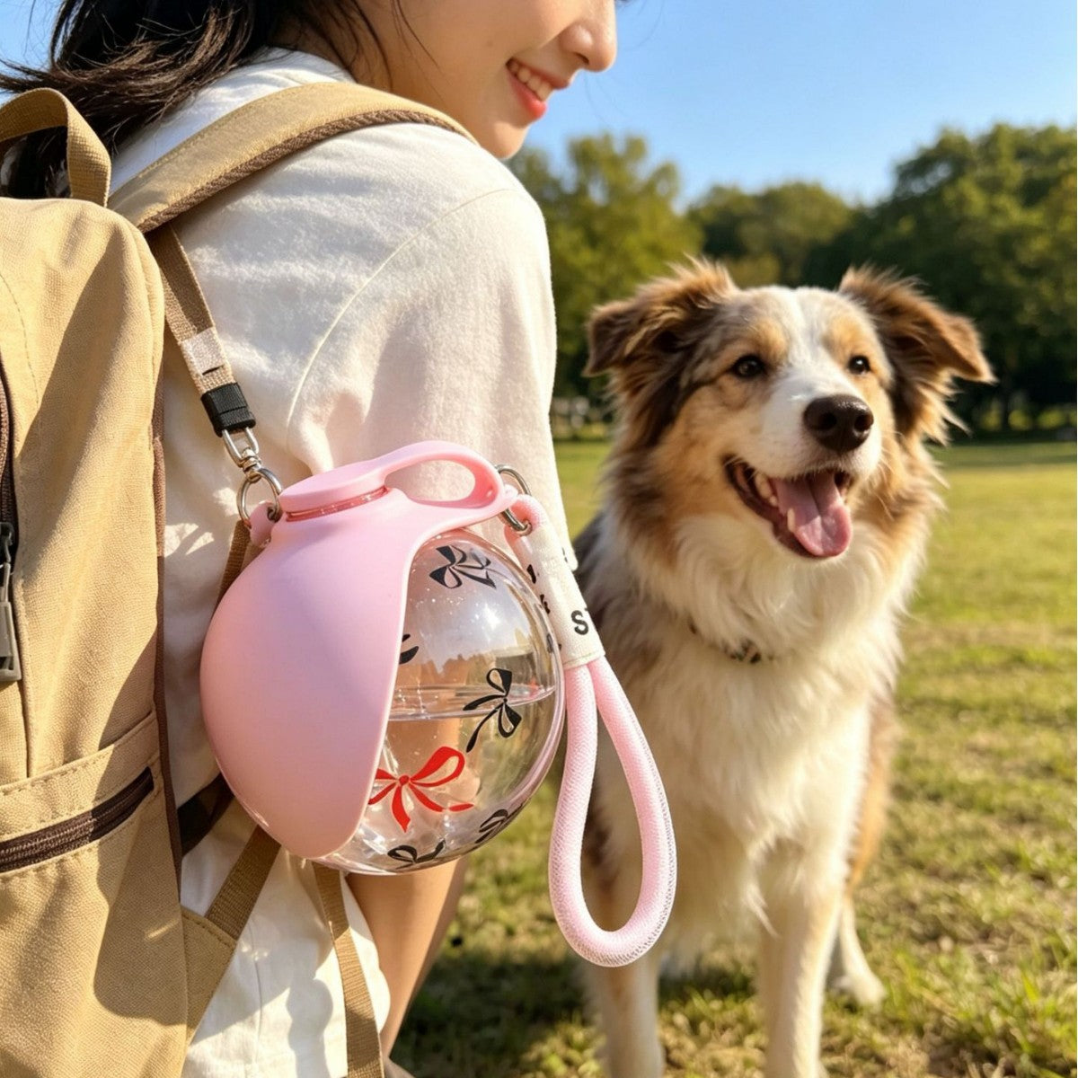 Silicone Plastic Travel Water Bowl