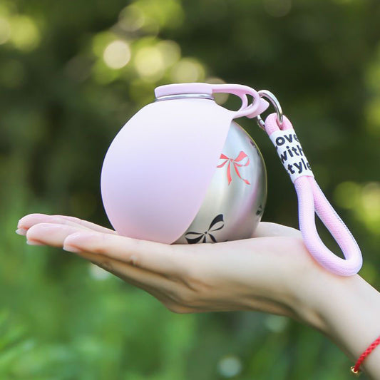 Silicone Stainless Steel Travel Water Bowl