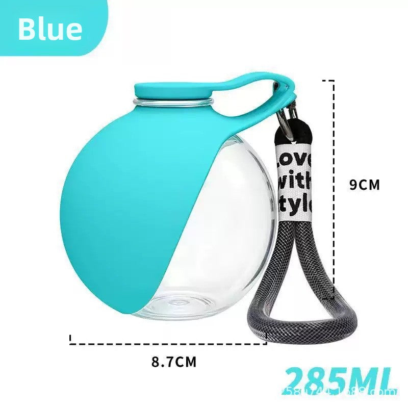 Silicone Stainless Steel Travel Water Bowl