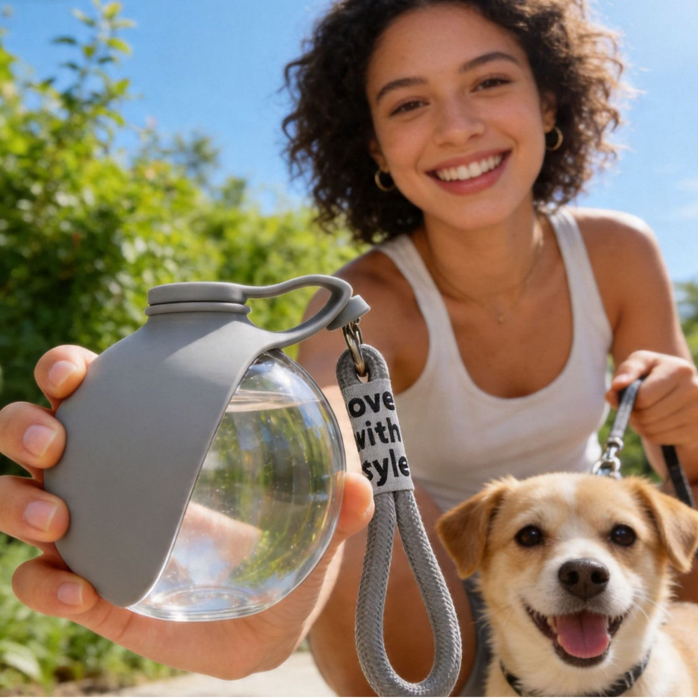 Silicone Plastic Travel Water Bowl