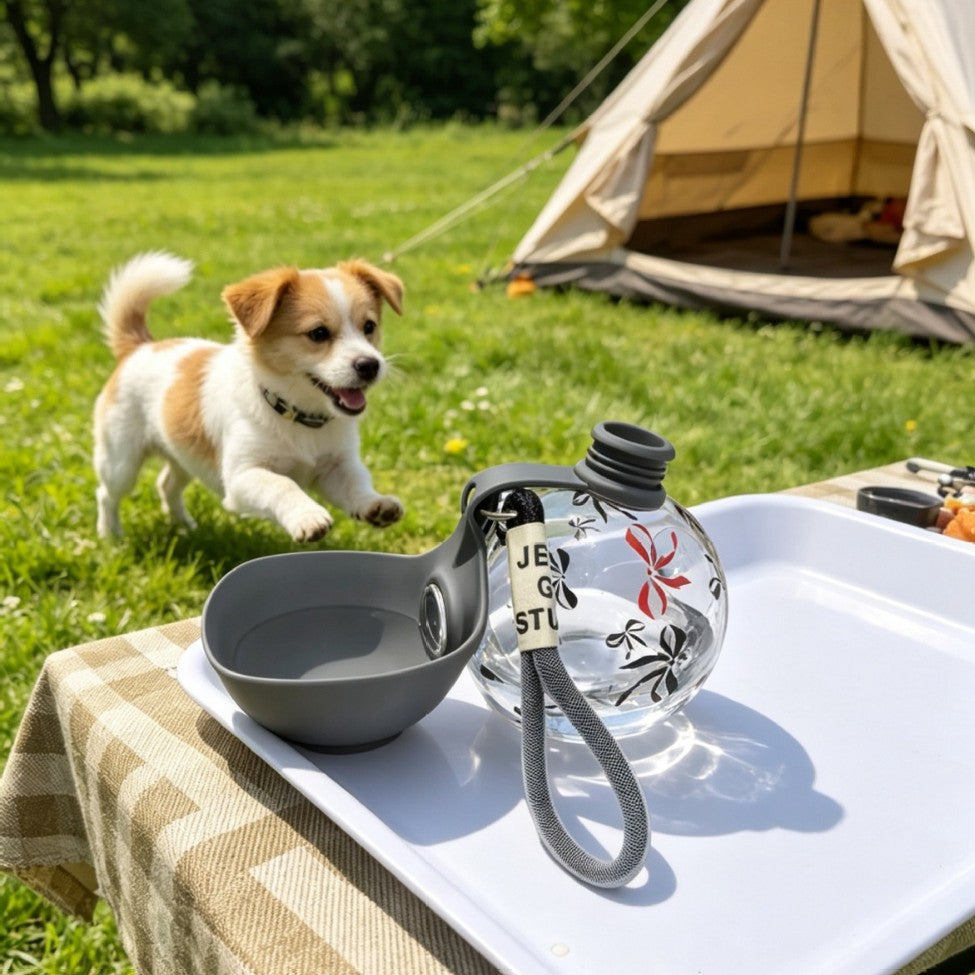 Silicone Plastic Travel Water Bowl